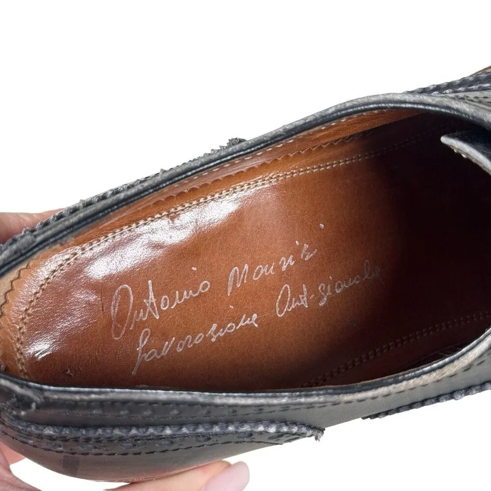 Antonio Maurizi Men's Leather Wingtip Oxford Dress Shoes‎ Size 43 / US 9.5-10